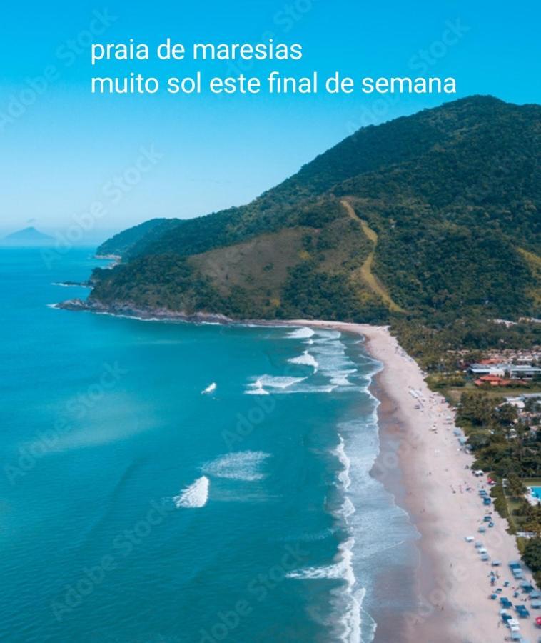 Casa Na Praia De Maresias Em Condominio Com Piscina Aquecida Na Av Principal De มาเรเซียส ภายนอก รูปภาพ